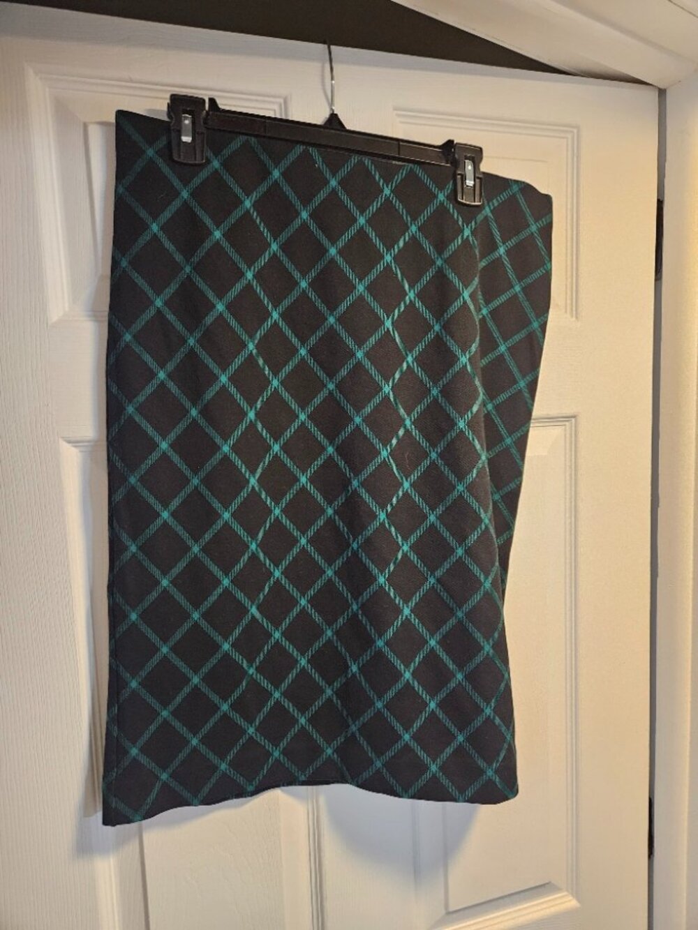 Ann Taylor Pencil Skirt Black and Teal